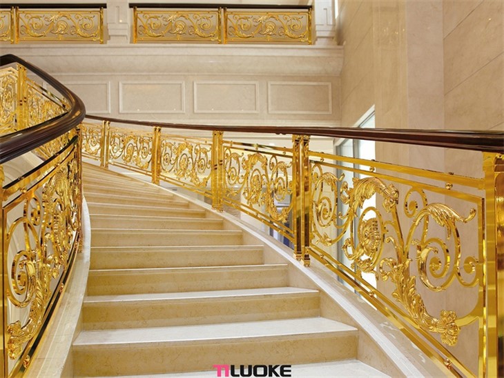 indoor stair hand railing